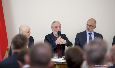 Dr Nikita Pietrow – „»Operacja polska« NKWD 1937–1938. Przywracanie pamięci o zbrodni” – Warszawa, Belweder, 28 września 2017. Fot. Marcin Jurkiewicz/IPN