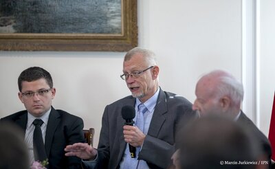 Międzynarodowa konferencja „»Operacja polska« NKWD 1937–1938. Przywracanie pamięci o zbrodni” – Warszawa, Belweder, 29 września 2017. Fot. Marcin Jurkiewicz/IPN