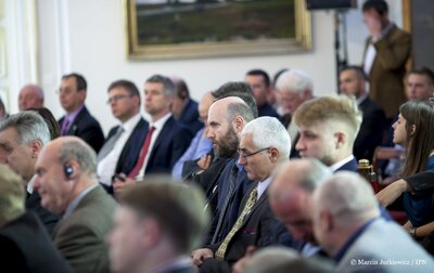 Międzynarodowa konferencja „»Operacja polska« NKWD 1937–1938. Przywracanie pamięci o zbrodni” – Warszawa, Belweder, 29 września 2017. Fot. Marcin Jurkiewicz/IPN