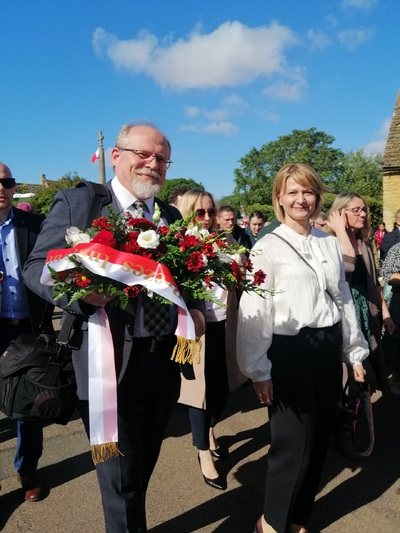 Wizyta delegacji IPN w Easton on the Hill – Anglia, 23 września 2023. Fot. IPN