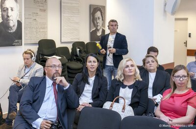 Podpisanie umowy o współpracy pomiędzy IPN i Konsorcjum GRID w zakresie badań genetycznych – 4 października 2017. Fot. Marcin Jurkiewicz (IPN)