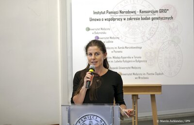 Dr Natalia Cichocka, p.o. Dyrektora Biura Prezesa IPN – 4 października 2017. Fot. Marcin Jurkiewicz (IPN)