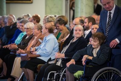 Uroczystość z okazji 75. rocznicy powstania Rady Pomocy Żydom „Żegota”. Fot. Sławomir Kasper (IPN)