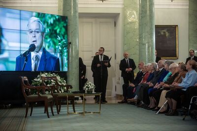 Uroczystość z okazji 75. rocznicy powstania Rady Pomocy Żydom „Żegota”. Fot. Sławomir Kasper (IPN)