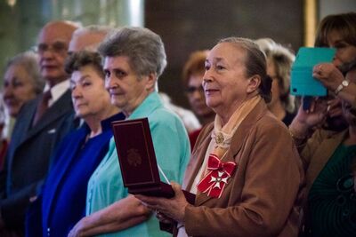 Uroczystość z okazji 75. rocznicy powstania Rady Pomocy Żydom „Żegota”. Fot. Sławomir Kasper (IPN)