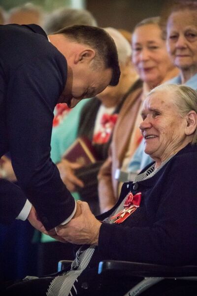 Uroczystość z okazji 75. rocznicy powstania Rady Pomocy Żydom „Żegota”. Fot. Sławomir Kasper (IPN)