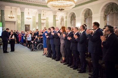 Uroczystość z okazji 75. rocznicy powstania Rady Pomocy Żydom „Żegota”. Fot. Sławomir Kasper (IPN)