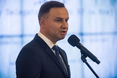 Uroczystość z okazji 75. rocznicy powstania Rady Pomocy Żydom „Żegota”. Prezydent RP Andrzej Duda. Fot. Sławomir Kasper (IPN)