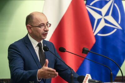 Uroczystość w Centrum Konferencyjnym MON w Warszawie. Zasępca prezesa IPN dr Mateusz Szpytma. Fot. Sławomir Kasper (IPN)