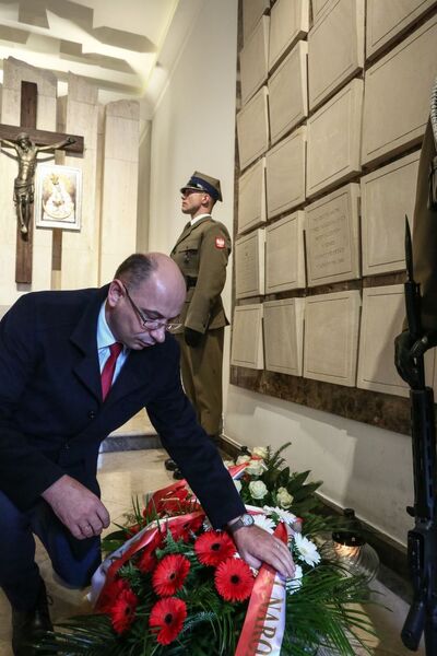 Uroczystość w Katedrze Polowej WP. Wiceprezes IPN dr Mateusz Szpytma. Fot. Sławomir Kasper (IPN)