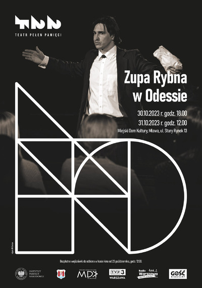 „Zupa rybna w Odessie” monodram o Janie Karskim – Mława, 30 października 2023