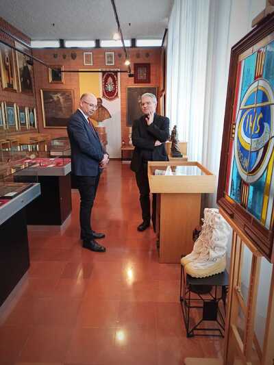 W Ośrodku Dokumentacji i Studium Pontyfikatu Jana Pawła II – Rzym, 19 października 2023 r. Fot. s. Julia Knurek Sł. NSJ