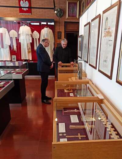 W Ośrodku Dokumentacji i Studium Pontyfikatu Jana Pawła II – Rzym, 19 października 2023 r. Fot. s. Julia Knurek Sł. NSJ