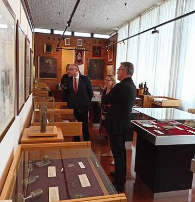 W Ośrodku Dokumentacji i Studium Pontyfikatu Jana Pawła II – Rzym, 19 października 2023 r. Fot. s. Julia Knurek Sł. NSJ