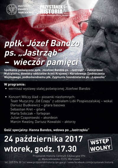 Wieczór pamięci Józefa Bandzy ps. „Jastrząb”