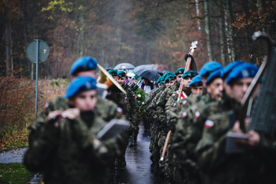 Uroczysty pogrzeb szczątków nieznanych z imienia i nazwiska żołnierzy Wojska Polskiego – fot. MN/BUWiM