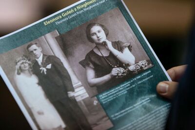 Starostwo Powiatowe w Jaśle – Uroczystość wręczenia Krzyży Komandorskich Orderu Odrodzenia Polski przyznanych Eleonorze i Stanisławowi Goleniom. Fot. Sławomir Kasper (IPN)