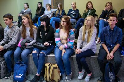 Starostwo Powiatowe w Jaśle – Uroczystość wręczenia Krzyży Komandorskich Orderu Odrodzenia Polski przyznanych Eleonorze i Stanisławowi Goleniom. Fot. Sławomir Kasper (IPN)