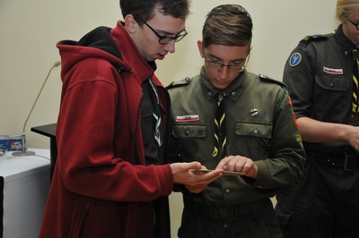 Zajęcia Karola Madaja z Biura Edukacji Narodowej IPN dla harcerzy Okręgu Łódzkiego ZHR