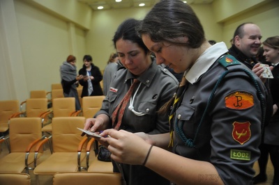 Zajęcia Karola Madaja z Biura Edukacji Narodowej IPN dla harcerzy Okręgu Łódzkiego ZHR