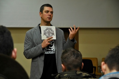 Zajęcia Karola Madaja z Biura Edukacji Narodowej IPN dla harcerzy Okręgu Łódzkiego ZHR