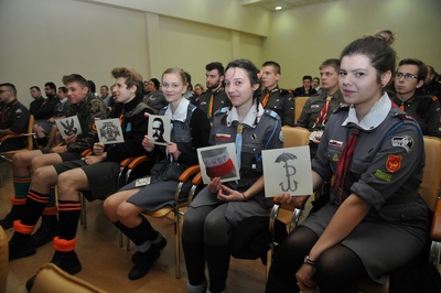 Zajęcia Karola Madaja z Biura Edukacji Narodowej IPN dla harcerzy Okręgu Łódzkiego ZHR