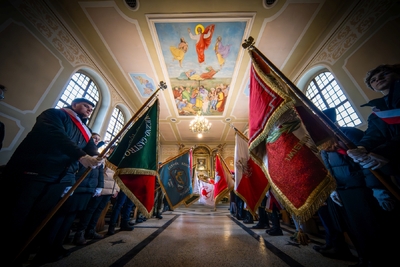 Odsłonięcie grobu powstańca styczniowego ppor. Jakuba Śliża – Żywiec, 25 listopada 2023. Fot.: IPN K. Łojko