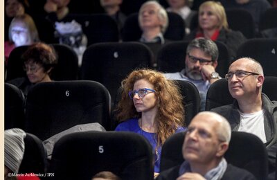 Przedpremierowy pokaz filmu „Piłsudski Bronisław – zesłaniec, etnograf, patriota” podczas warszawskiej inauguracji „Pulsu Wolności” – 6 listopada 2017. Fot. Marcin Jurkiewicz (IPN)