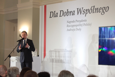 Gala II edycji Nagrody Prezydenta RP „Dla Dobra Wspólnego” – 9 listopada 2017. Fot. Piotr Życieński (IPN)