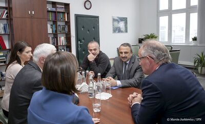 Wizyta delegacji Archiwum Ministerstwa Spraw Wewnętrznych Gruzji w IPN – Warszawa, 10 listopada 2017. Fot. Marcin Jurkiewicz (IPN)