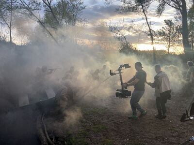 Zdjęcia z planu filmowego serialu „Monte Cassino – Szlak Nadziei” (fot. materiały producenta)