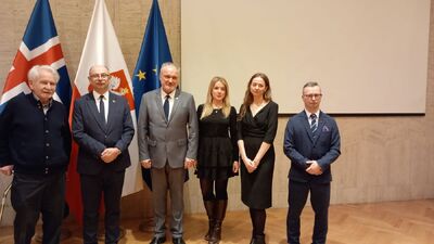 Spotkanie poświęcone rodzinie Ulmów w siedzibie Ambasady RP w Reykjaviku – 28 stycznia 2024. Fot. Blanka Kamińska-Pienkos (IPN)