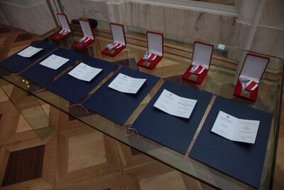 Wyróżnienie „Świadek Historii”  dla osób i organizacji spoza Polski IPN przyznał po raz trzeci. Fot. Piotr Życieński (IPN)