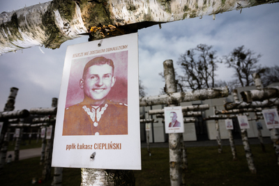 Obchody Narodowego Dnia Pamięci Żołnierzy Wyklętych na powązkowskiej „Łączce” – Warszawa, 1 marca 2024. Fot. Sławek Kasper (IPN)