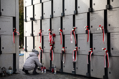 Obchody Narodowego Dnia Pamięci Żołnierzy Wyklętych na powązkowskiej „Łączce” – Warszawa, 1 marca 2024. Fot. Sławek Kasper (IPN)