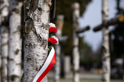 Obchody Narodowego Dnia Pamięci Żołnierzy Wyklętych na powązkowskiej „Łączce” – Warszawa, 1 marca 2024. Fot. Sławek Kasper (IPN)