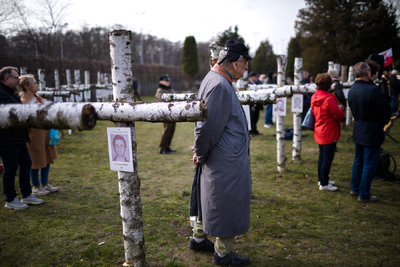 Obchody Narodowego Dnia Pamięci Żołnierzy Wyklętych na powązkowskiej „Łączce” – Warszawa, 1 marca 2024. Fot. Sławek Kasper (IPN)