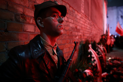 Obchody Narodowego Dnia Pamięci Żołnierzy Wyklętych w dawnym więzieniu mokotowskim – Warszawa, 1 marca 2024. Fot. Sławek Kasper (IPN)