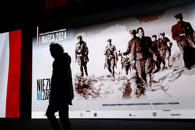 Obchody Narodowego Dnia Pamięci Żołnierzy Wyklętych w dawnym więzieniu mokotowskim – Warszawa, 1 marca 2024. Fot. Sławek Kasper (IPN)