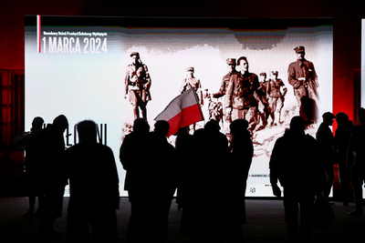 Obchody Narodowego Dnia Pamięci Żołnierzy Wyklętych w dawnym więzieniu mokotowskim – Warszawa, 1 marca 2024. Fot. Sławek Kasper (IPN)