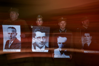 Obchody Narodowego Dnia Pamięci Żołnierzy Wyklętych w dawnym więzieniu mokotowskim – Warszawa, 1 marca 2024. Fot. Sławek Kasper (IPN)