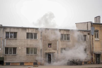 Rekonstrukcja historyczna „Odbicie więźniów z posterunku MO” w Muzeum Żołnierzy Wyklętych i Więźniów Politycznych PRL – Warszawa, 2 marca 2024. Fot. Paweł Ossoliński