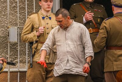 Rekonstrukcja historyczna „Odbicie więźniów z posterunku MO” w Muzeum Żołnierzy Wyklętych i Więźniów Politycznych PRL – Warszawa, 2 marca 2024. Fot. Paweł Ossoliński