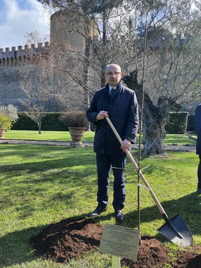 Zastępca prezesa IPN dr Mateusz Szpytma podczas uroczystości upamiętniających błogosławioną Rodzinę Ulmów