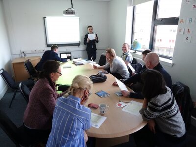 Warsztaty dla nauczycieli w Polskiej Szkole w Glasgow (Fot. Grzegorz Trzyna).