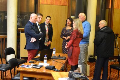 Spotkanie z Polonią w Hillhead Library w Glasgow (Fot. Paweł Porański).