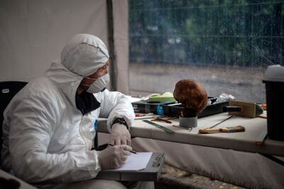 Spotkanie „»Zawsze powracamy po swoich«. Stan poszukiwań i identyfikacji pomordowanych Żołnierzy Wyklętych” z cyklu „Tajemnice bezpieki” – Warszawa, 26 marca 2024. Fot. IPN