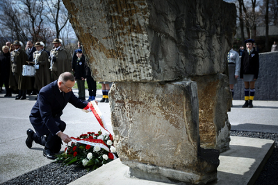 Obchody Narodowego Dnia Pamięci Polaków ratujących Żydów pod okupacją niemiecką – Markowa, 24 marca 2024. Fot. Sławek Kasper (IPN)