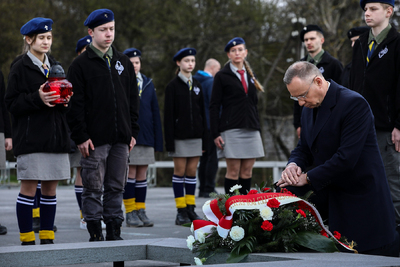 Obchody Narodowego Dnia Pamięci Polaków ratujących Żydów pod okupacją niemiecką – Markowa, 24 marca 2024. Fot. Sławek Kasper (IPN)