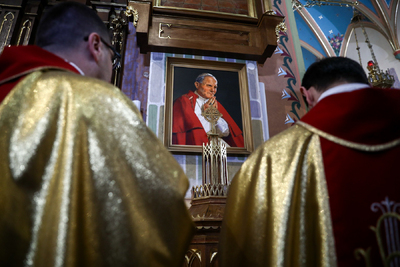 Msza św. w intencji Polaków ratujących Żydów – Markowa, 24 marca 2024. Fot. Sławek Kasper (IPN)